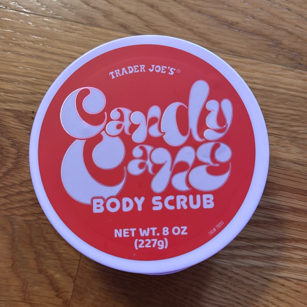 Trader Joe’s candy cane body scrub
